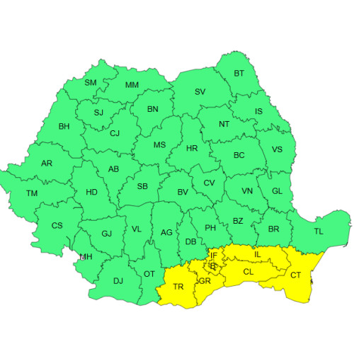 Avertizare meteo: Ninsori abundente și frig intens în sudul României