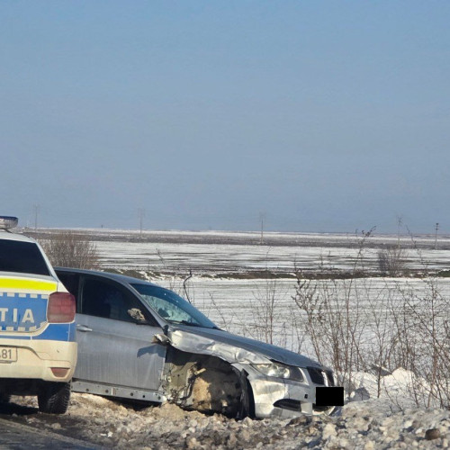 FOTO Accident pe DN 2A, între Ovidiu și Mihail Kogălniceanu