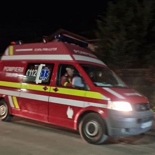 Accident rutier: Victima transportată la spital