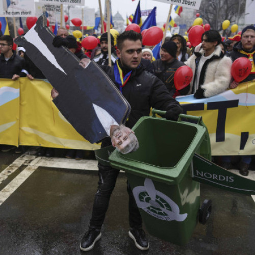 Amenzi aplicate de jandarmi la mitingul din București