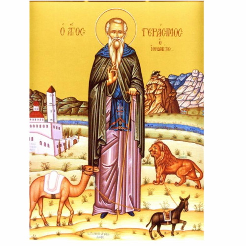 Sfantul Gherasim de la Iordan, un sfant cu o legenda impresionanta