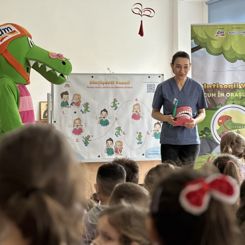 campanie gratuită pentru grădinițele din mai multe orașe din țară, pentru promovarea igienei dentare