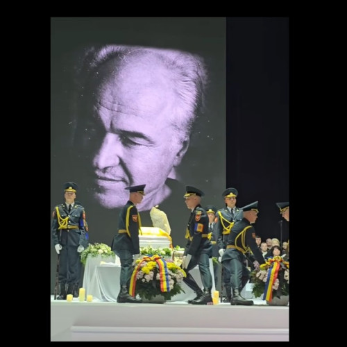 Sute de oameni, la funeraliile maestrului Eugen Doga în Chișinău