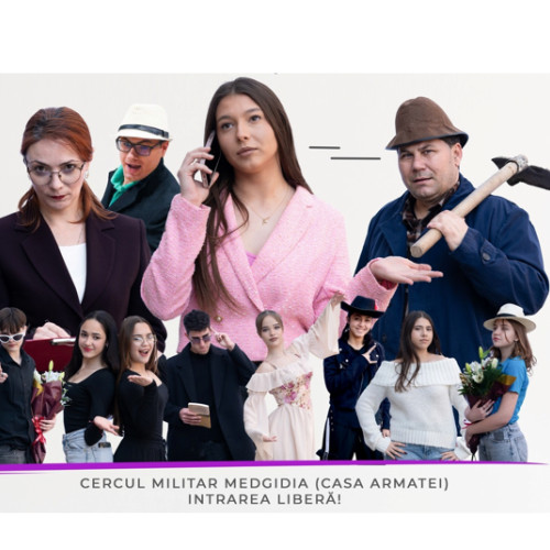 Distribuția piesei include următorii actori: Mirela Alexandru, Mara Crucianu, Felix Cismaru, Alice Mihaila, Andreea Mirleneanu, Tiana Radu, Daria Cutinov, Alexandra Mocanu, Claudia Magadas, Bogdan Buzatu, Eusebio Fratila și Florin Oprica