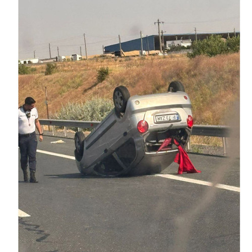Șoferul care s-a răsturnat cu autoturismul pe A2, în zona Murfatlar, era beat criță