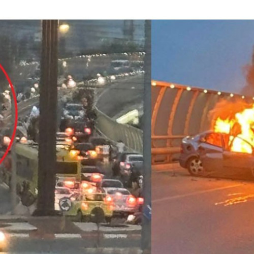 OFICIAL Șoferul din accidentul de pe podul de la Butelii era BĂUT, spune Poliția! Mașina a intrat în parapet, apoi pe contrasens și a luat foc
