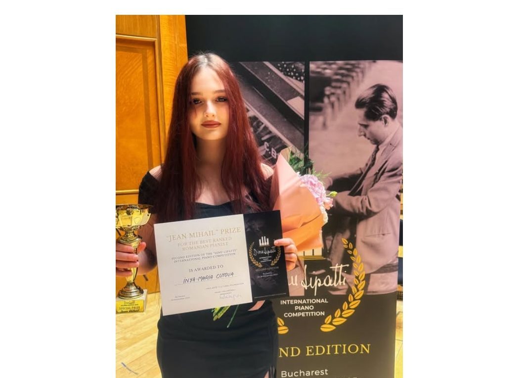 Inya-Maria Cutova, premiul pentru cel mai bun pianist român la concursul Dinu Lipatti