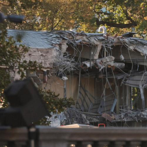 Casa Albă a început demolările pentru noua sală de bal a lui Donald Trump