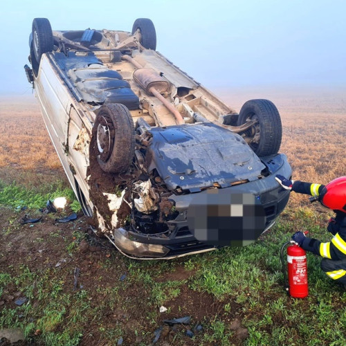 Accident rutier în care a intervenit o ambulanță SAJ tip B2